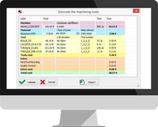 GO2cam 6.07 cost monitoring