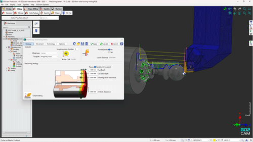 GO2cam 6.12 end facing